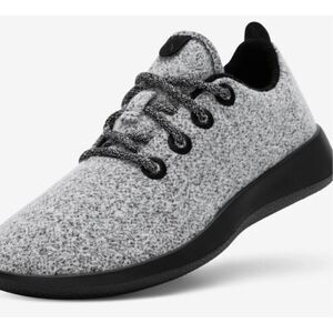 Allbirds Grey and Black wool running shoes size 8